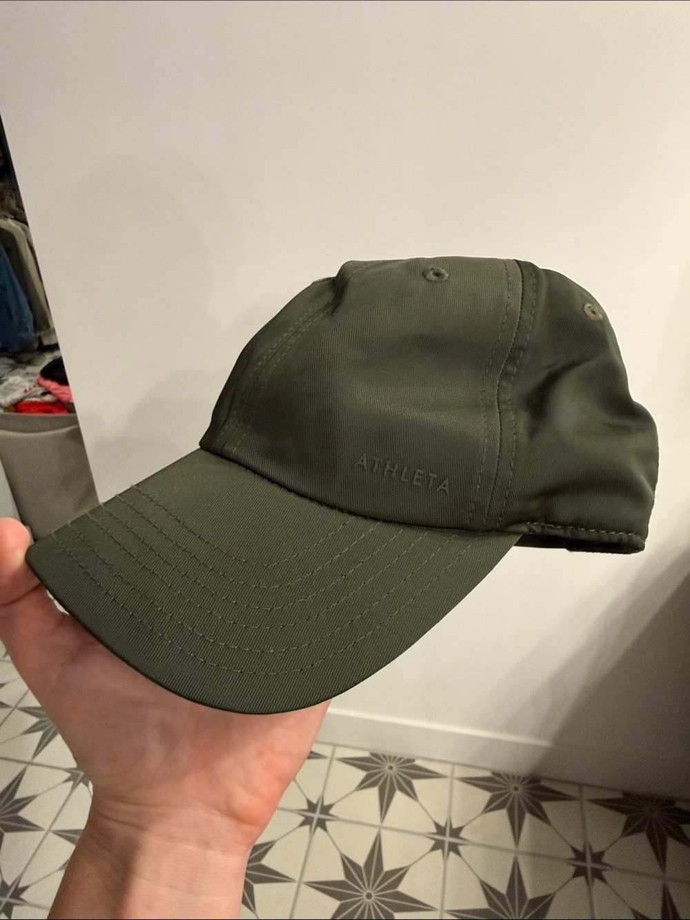 Athleta Women’s Olive Baseball Cap with Subtle Logo